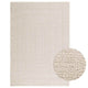 Vidaxl Rug Zizur Room dentro y fuera de 120x170 cm Mirada de yute
