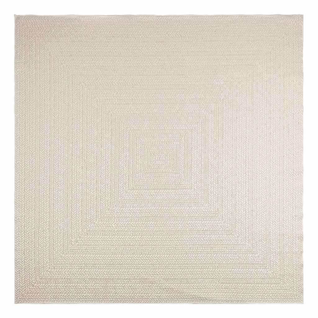 Vidaxl vloerkleed zizur room binnen en buiten 240x240 cm jute look