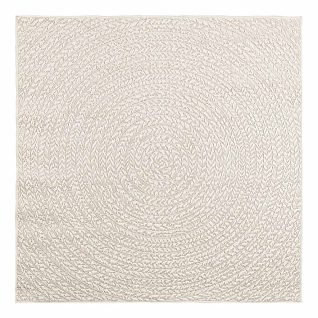 Vidaxl vloerkleed zizur room binnen en buiten 120x120 cm jute look