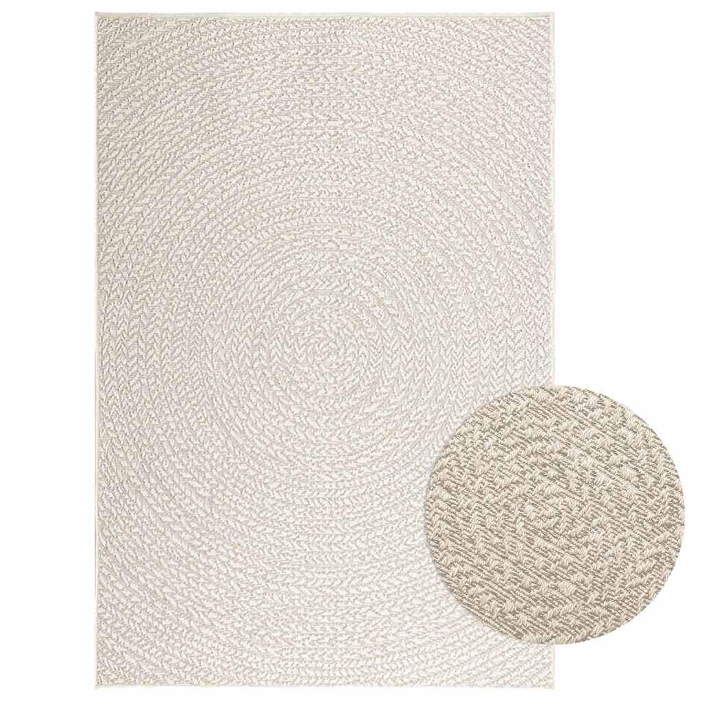 Vidaxl Rug Zizur Room dentro y fuera de 120x170 cm Mirada de yute