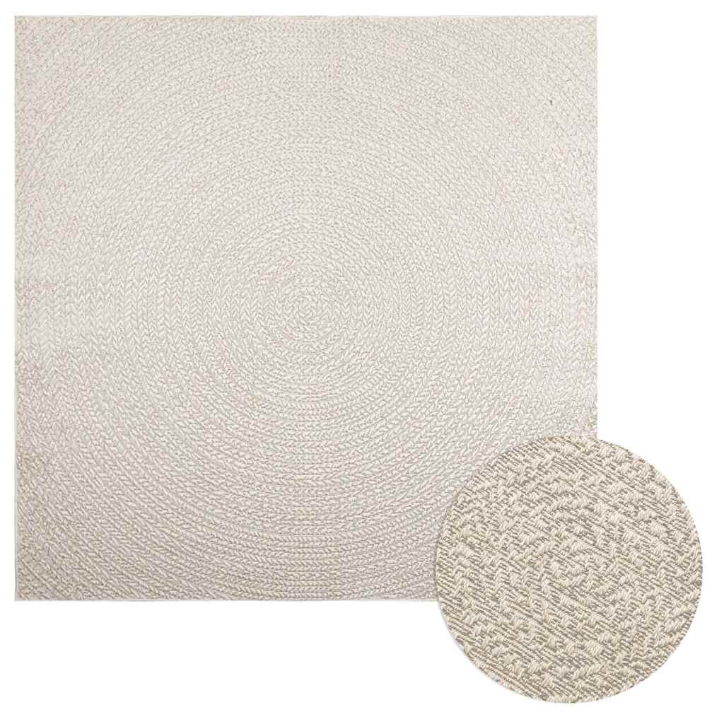 Vidaxl Rug Zizur Room dentro y fuera de 200x200 cm de yute Look