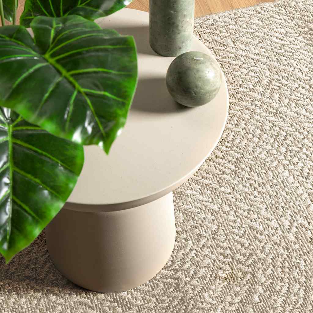 Tappeto VidaXL zizur crema per interni ed esterni 200x290 cm effetto iuta