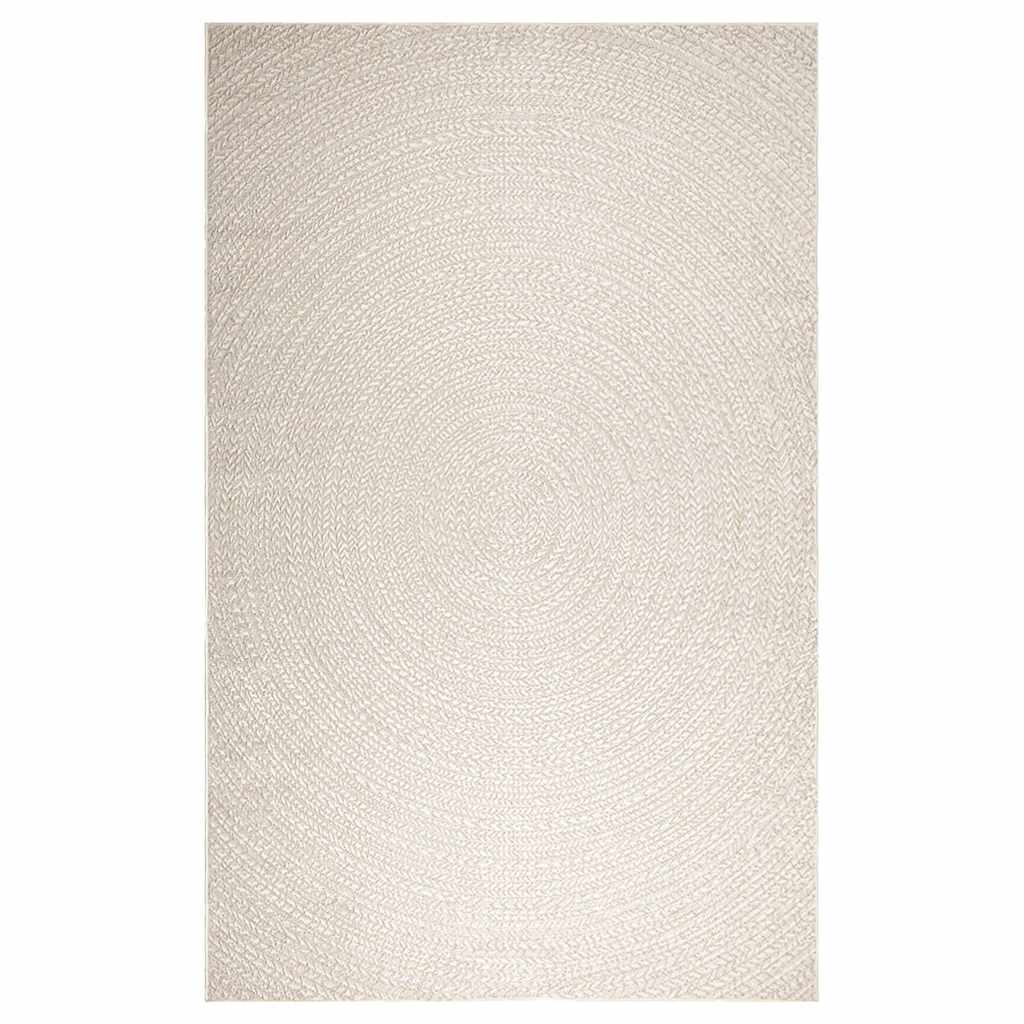 Tappeto VidaXL zizur crema per interni ed esterni 200x290 cm effetto iuta
