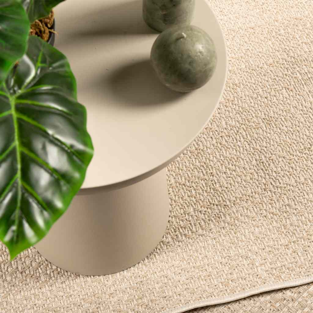 Vidaxl Rug Zizur Beige dentro y fuera de 60x110 cm de yute Look