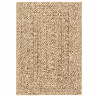 Vidaxl Rug Zizur Beige dentro y fuera de 120x170 cm Mirada de yute