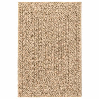 Vidaxl Rug Zizur Beige dentro y fuera de 140x200 cm de yute Look