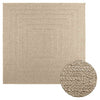 Vidaxl Rug Zizur Beige dentro y fuera de 200x200 cm de yute Look