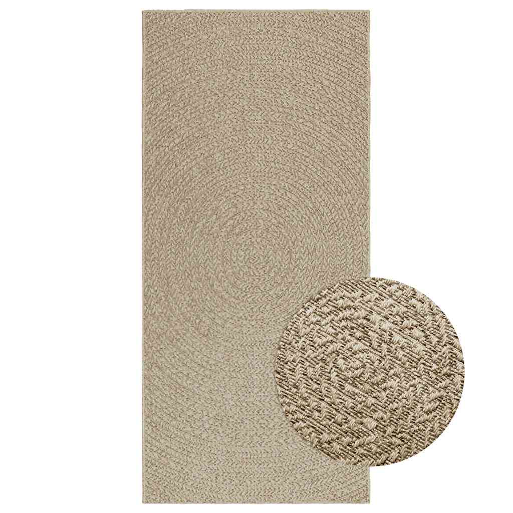 Vidaxl Rug Zizur Beige dentro y fuera de 100x200 cm de yute Look