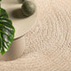 Tappeto VidaXL zizur beige per interni ed esterni 120x120 cm effetto iuta