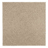 Vidaxl Rug Zizur Beige dentro y fuera de 120x120 cm de yute Look