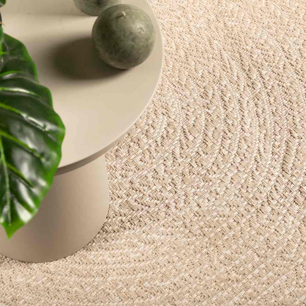 Tappeto VidaXL zizur beige per interni ed esterni 120x120 cm effetto iuta