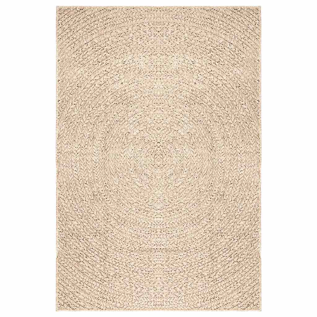 Vidaxl Rug Zizur Beige dentro y fuera de 140x200 cm de yute Look