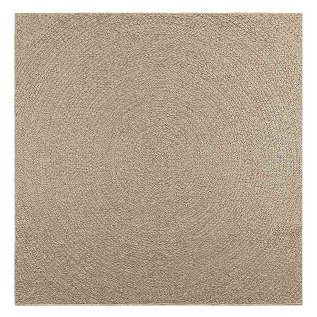 Vidaxl vloerkleed zizur beige binnen en buiten 200x200 cm jute look