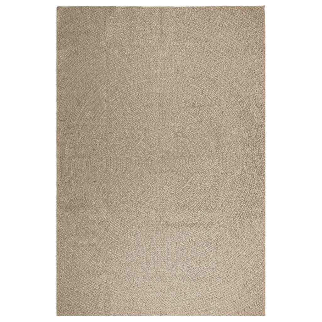 Vidaxl vloerkleed zizur beige binnen en buiten 240x340 cm jute look