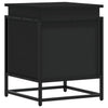 Caja de almacenamiento de Vidaxl con tapa 40x40x51.5 cm de madera procesada negra