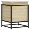 Caja de almacenamiento Vidaxl con tapa 40x40x51.5 cm de madera procesada Sonoma Oak