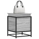 Caja de almacenamiento de Vidaxl con tapa 40x40x51.5 cm de madera procesada Sonoma gris
