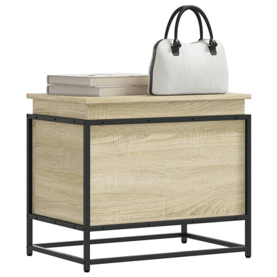Caja de almacenamiento Vidaxl con tapa 60x40x51.5 cm de madera procesada Sonoma Oak