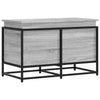 Caja de almacenamiento Vidaxl con tapa 80x40x51.5 cm de madera procesada Sonoma gris