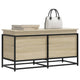 Caja de almacenamiento Vidaxl con tapa 100x40x51.5 cm de madera procesada Sonoma Oak