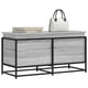 Caja de almacenamiento de Vidaxl con tapa 100x40x51.5 cm de madera propiedad de madera gris sonoma