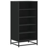 Vidaxl Shoe Rack 48x38x97.5 cm de madera procesada Negro