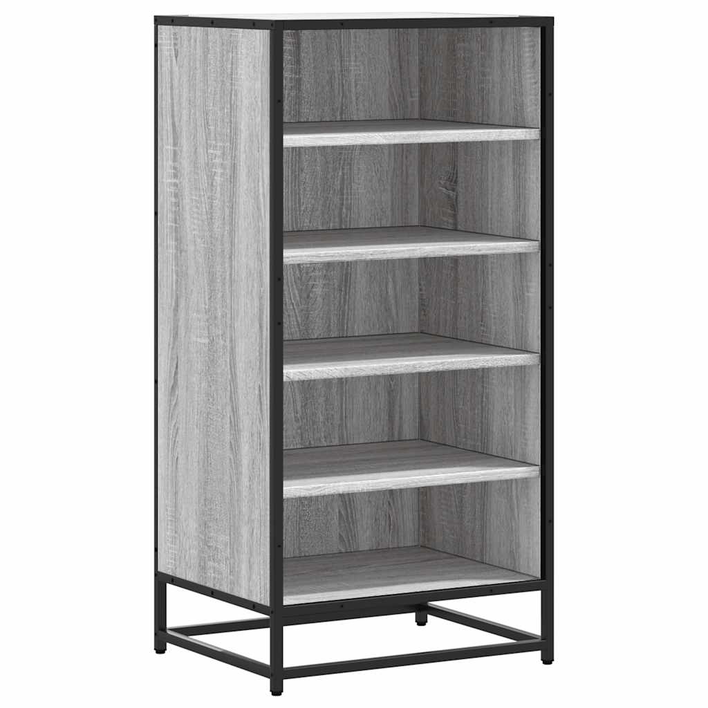 Vidaxl Shoe Rack 48x38x97.5 cm Color de roble de sonoma de madera procesada
