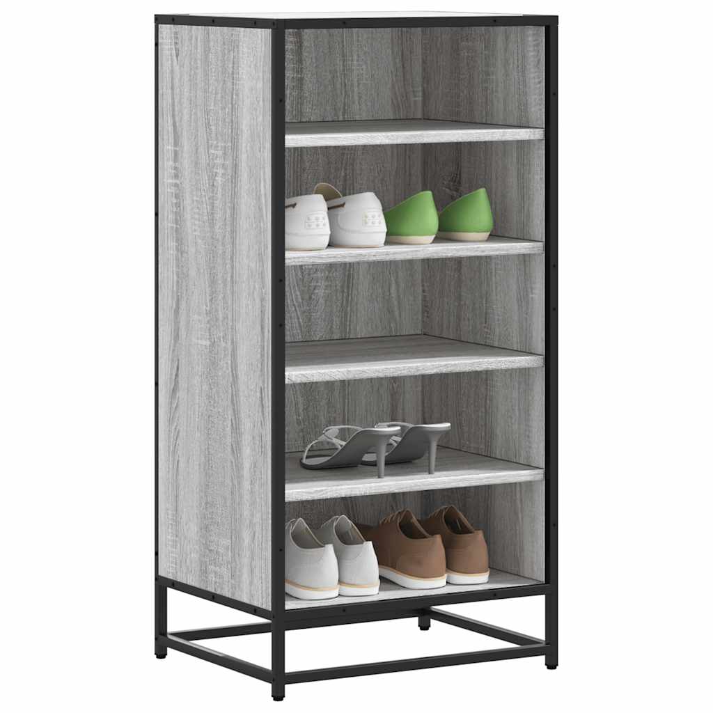 Vidaxl Shoe Rack 48x38x97.5 cm Color de roble de sonoma de madera procesada