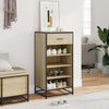 Vidaxl Shoe Ratch 48x38x97.5 cm de madera procesada Sonoma Oak Colored