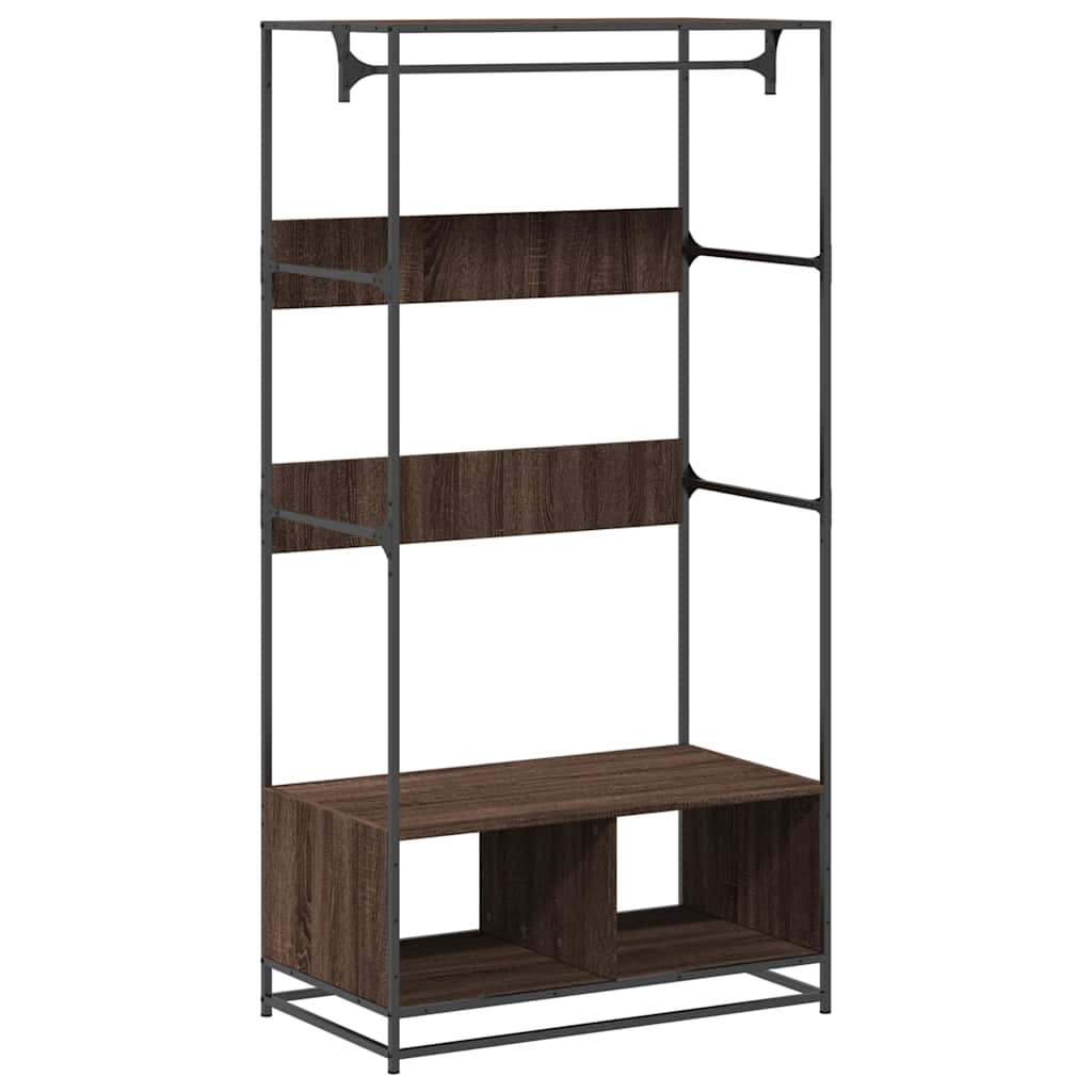 Guardaroba Vidaxl 90x50x180 cm quercia marrone taglio