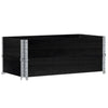 Vidaxl Planning Box da 100x50 cm Pino solido nero