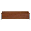 VidaXL Plantenbak 100x100 cm massief grenenhout bruin