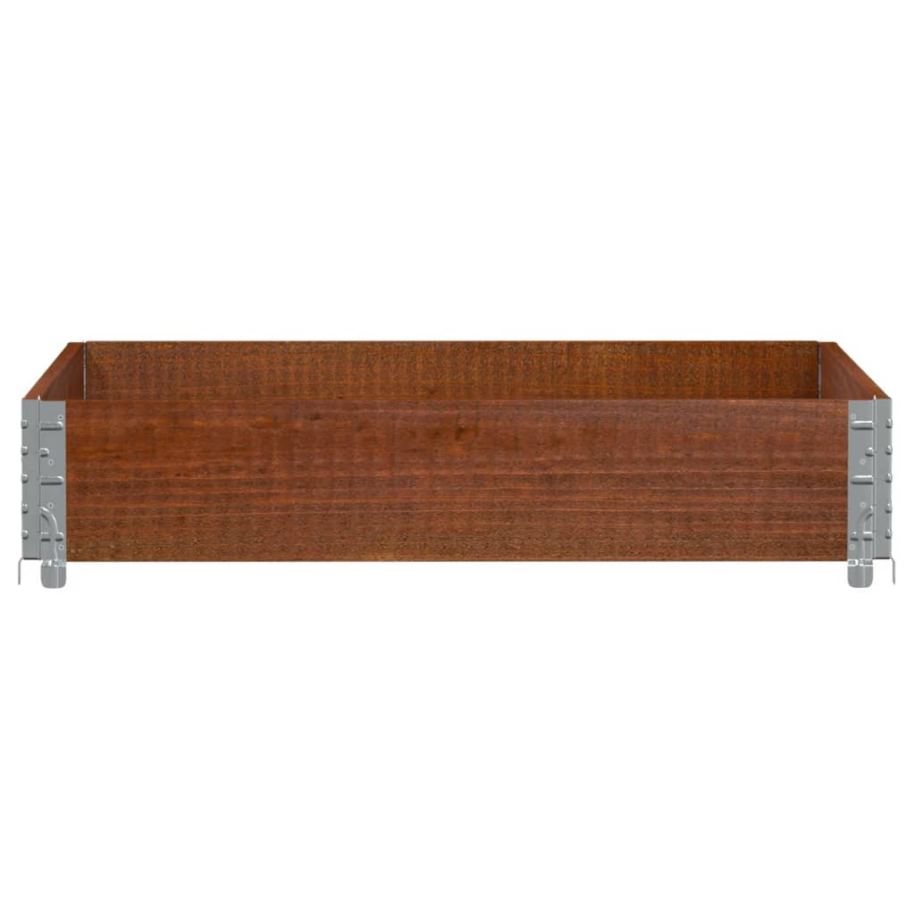 VidaXL Plantenbak 100x100 cm massief grenenhout bruin