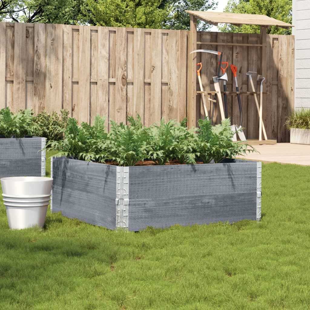Vidaxl Planning Box 100x100 cm Pine Gray