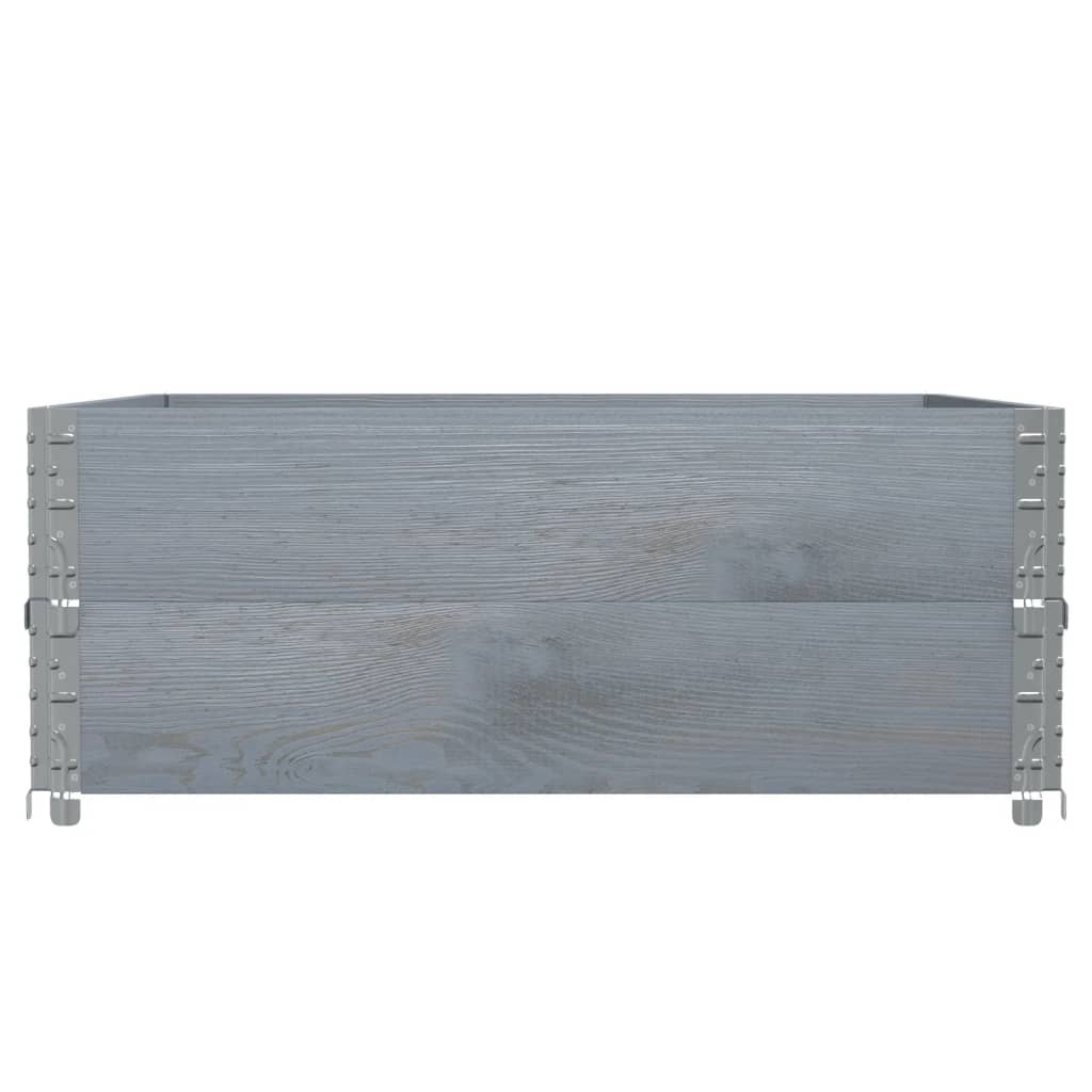 Vidaxl Planning Box 100x100 cm Pine Gray