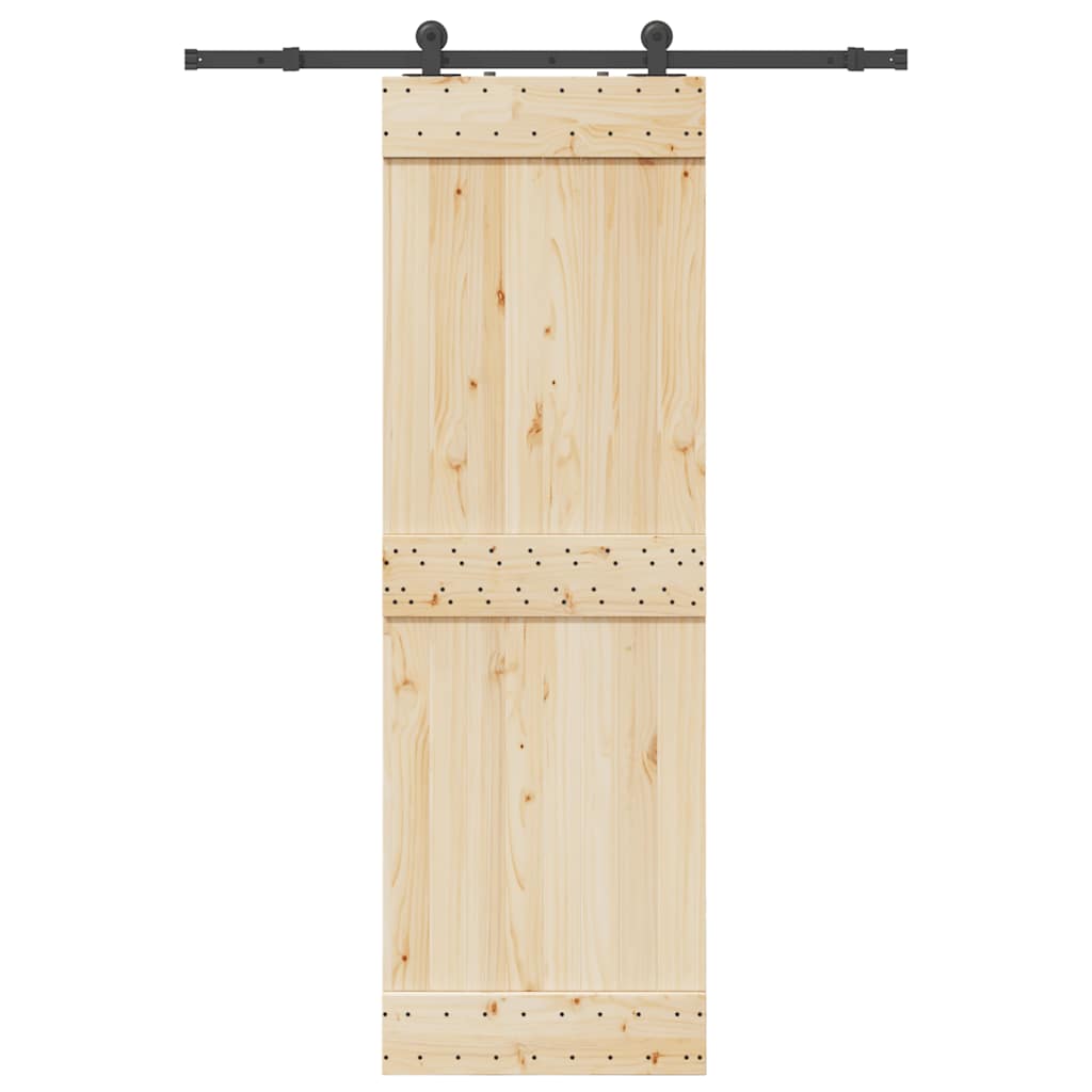 Scatola Vidaxxl con parti per porta scorrevole 152,5 cm acciaio nero