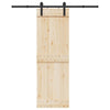Caja Vidaxl con piezas para puerta corredera de 183 cm de acero negro