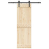 Caja Vidaxl con piezas para puerta corredera de 152 cm de acero negro