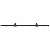 Caja Vidaxl con piezas para puerta corredera de 183 cm de acero negro