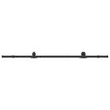 Caja Vidaxl con piezas para puerta corredera de 200 cm de acero negro