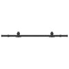 Caja Vidaxl con piezas para puerta corredera de 152.5 cm de acero negro
