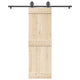 Caja Vidaxl con piezas para puerta corredera de 183 cm de acero negro
