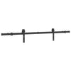 Caja Vidaxl con piezas para puerta corredera de 183 cm de acero negro