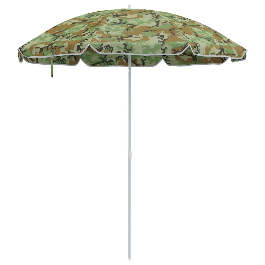 Vidaxx sombrilla de playa camuflaje 206 x 206 x 212 cm poliéster y metal