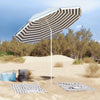 Sombrilla de playa VidaXL azul y blanco 263 x 263 x 272 cm