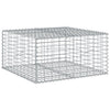 Vidaxl Schanskorf 100x100x50 cm de hierro galvanizado de color plateado