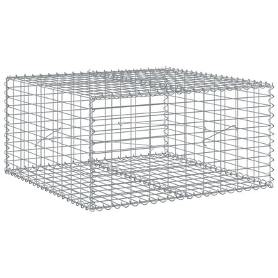 Vidaxl Schanskorf 100x100x50 cm Galvanized Silver Coloted