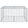 Vidaxl Schanskorf 100x100x50 cm de hierro galvanizado de color plateado