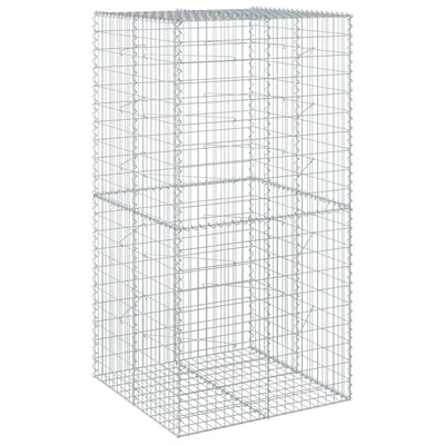 Vidaxl Schanskorf 100x100x200 cm in argento galvanizzato colorato