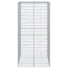 Vidaxl Schanskorf 100x100x200 cm in argento galvanizzato colorato